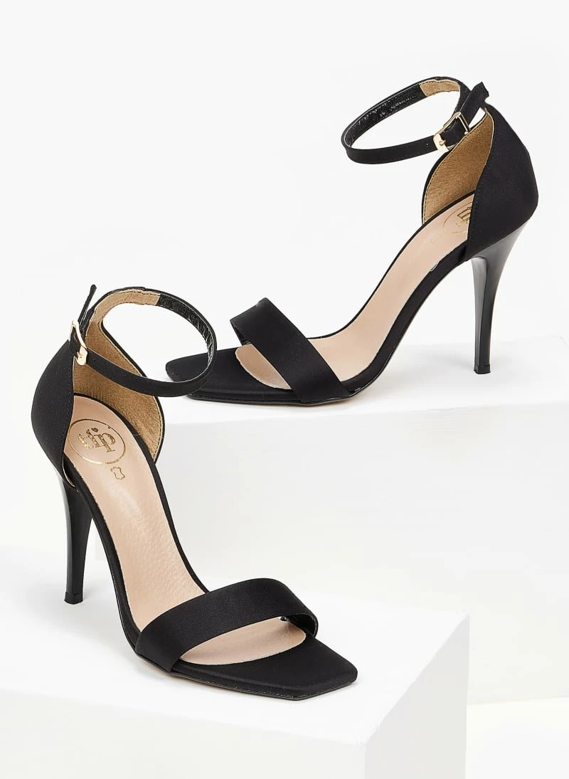 Πέδιλα σατέν TFP με μπαρέτα - Μαύρο - Image 3