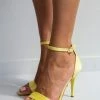 Πέδιλα σατέν TFP με μπαρέτα - Κίτρινο