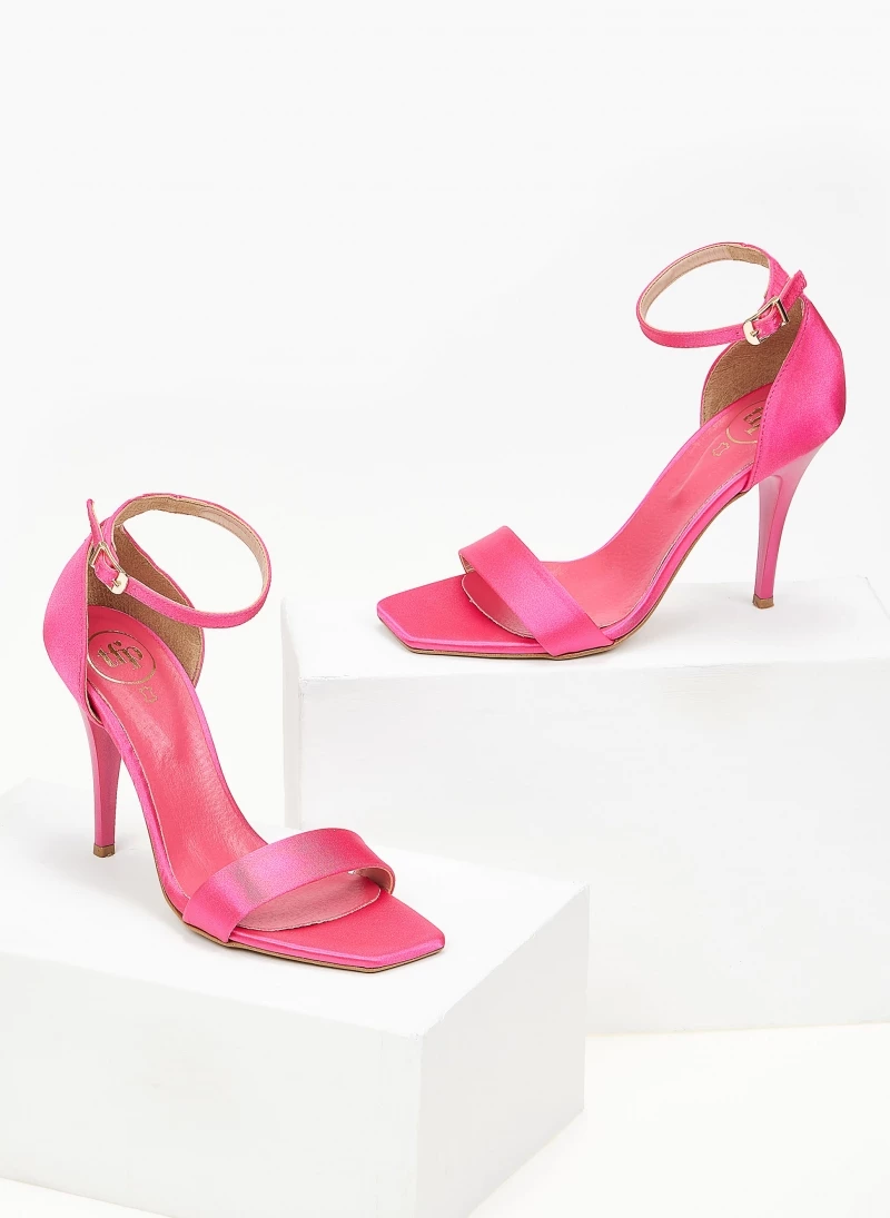 Πέδιλα σατέν TFP με μπαρέτα - Φούξια - Image 6