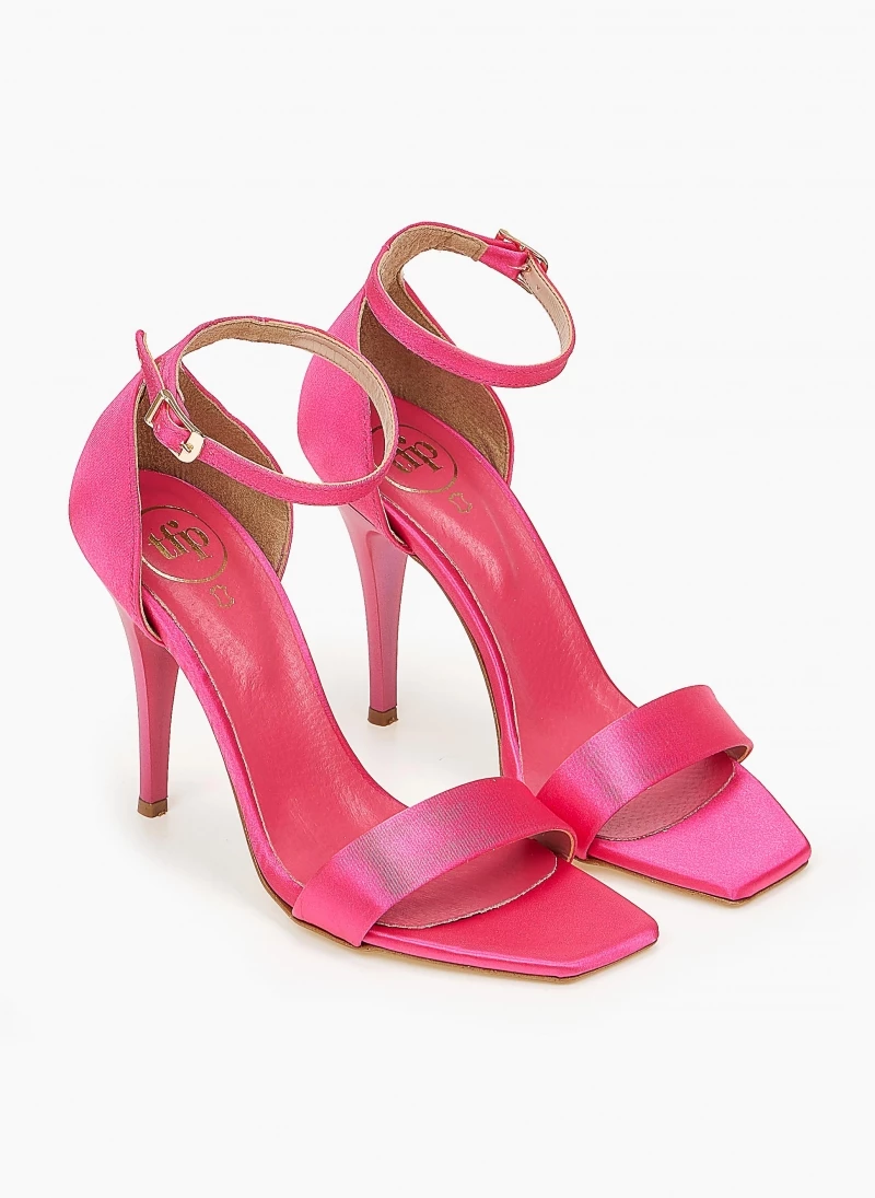 Πέδιλα σατέν TFP με μπαρέτα - Φούξια - Image 3