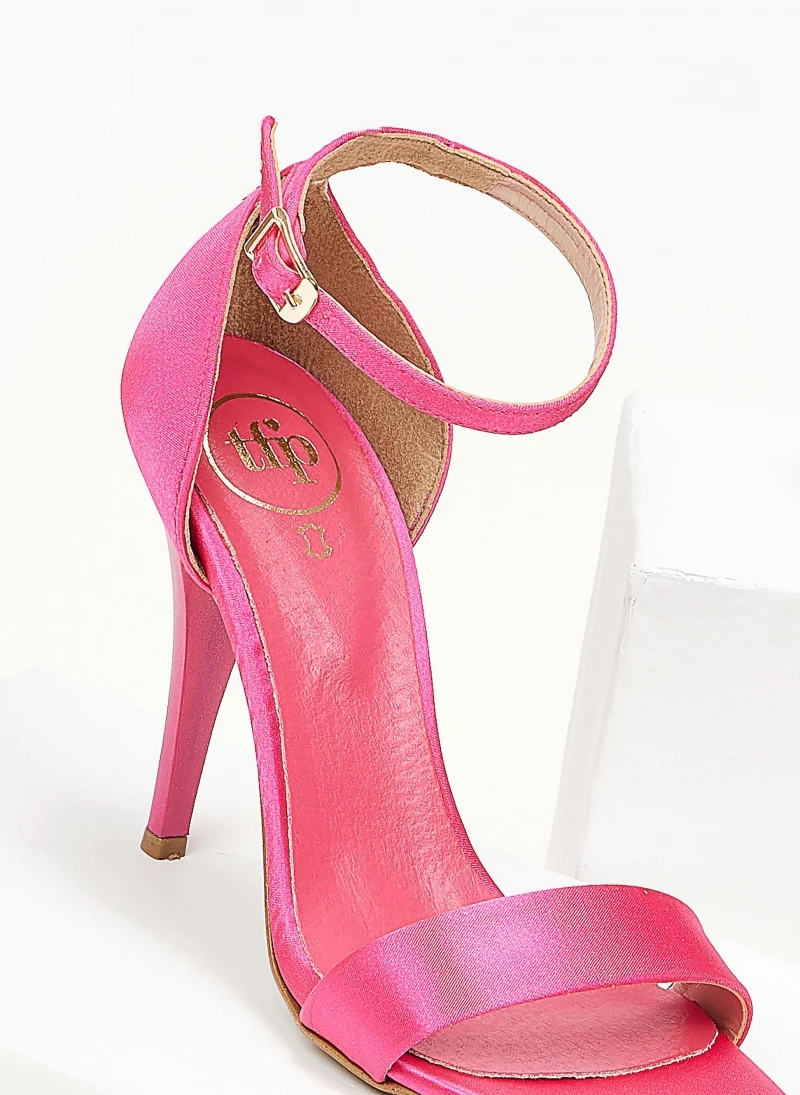 Πέδιλα σατέν TFP με μπαρέτα - Φούξια - Image 5