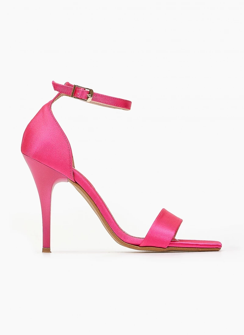 Πέδιλα σατέν TFP με μπαρέτα - Φούξια - Image 2