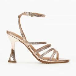 Πέδιλα σε μεταλλικά χρώματα με μπαρέτα VIZZANO 6462.202 - Χαλκός