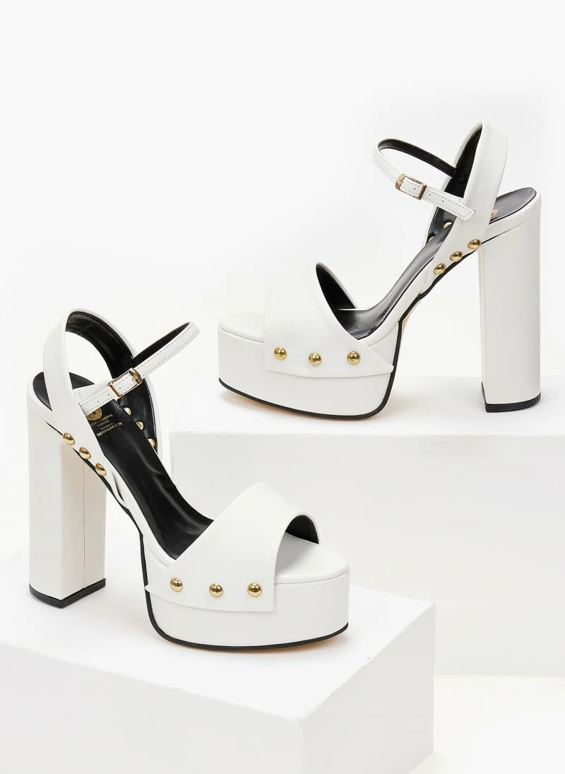 Πέδιλα TFP με Block Heel τακούνι - Λευκό - Image 6