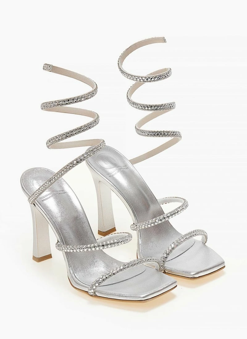 Πέδιλα TFP με έλασμα και κρύσταλλα - Ασημί - Image 6