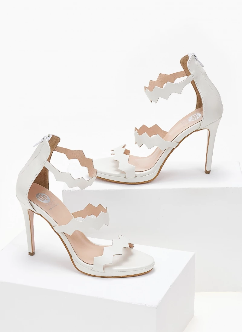 Πέδιλα TFP με φερμουάρ στο πίσω μέρος - Λευκό - Image 5