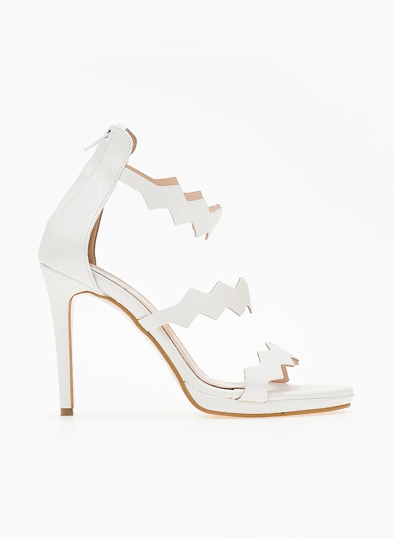 Πέδιλα TFP με φερμουάρ στο πίσω μέρος - Λευκό - Image 2