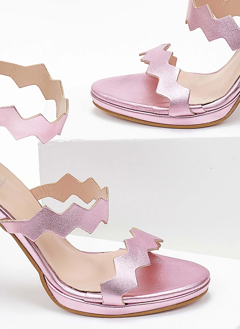 Πέδιλα TFP με φερμουάρ στο πίσω μέρος - Ροζ - Image 3