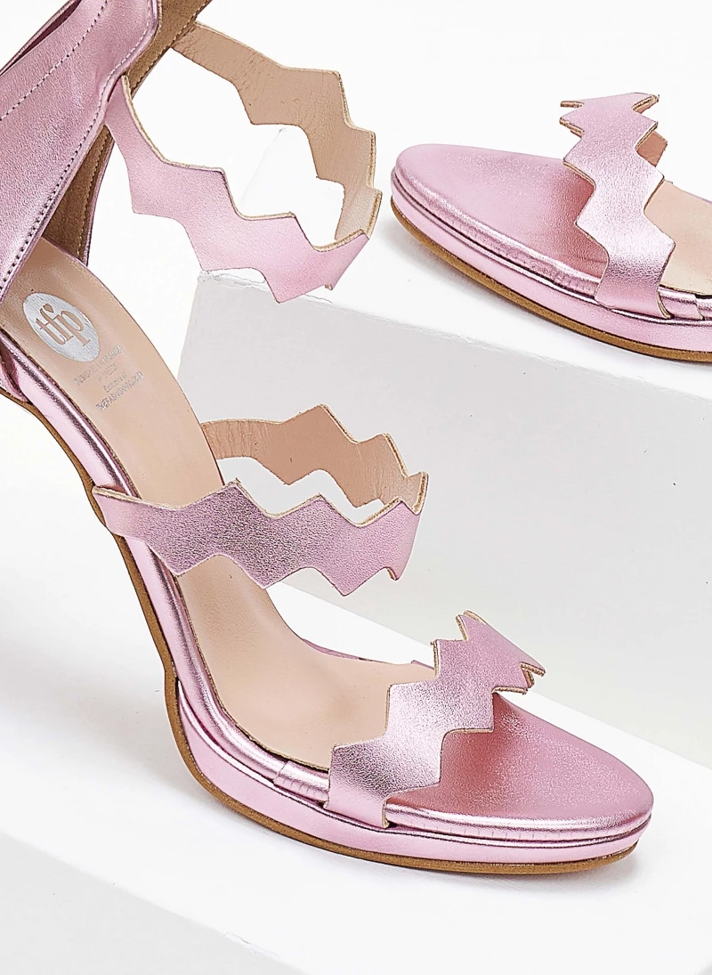 Πέδιλα TFP με φερμουάρ στο πίσω μέρος - Ροζ - Image 2