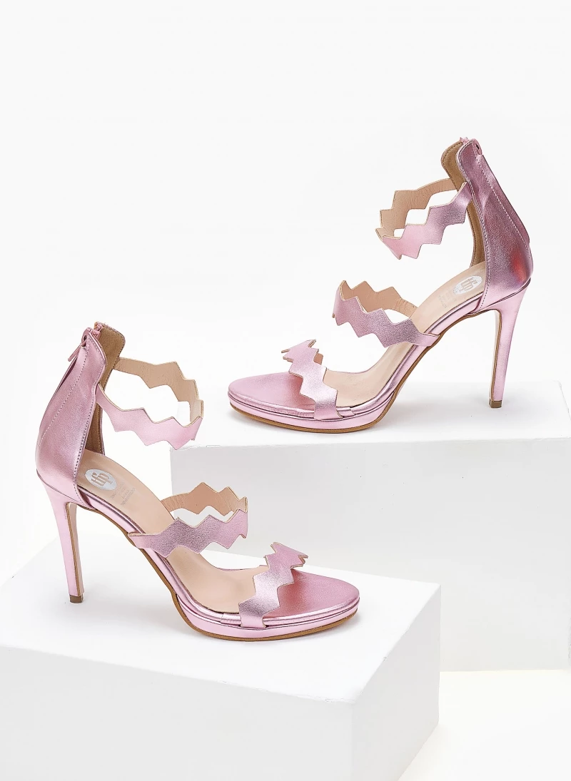 Πέδιλα TFP με φερμουάρ στο πίσω μέρος - Ροζ - Image 4