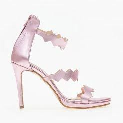 Πέδιλα TFP με φερμουάρ στο πίσω μέρος - Ροζ