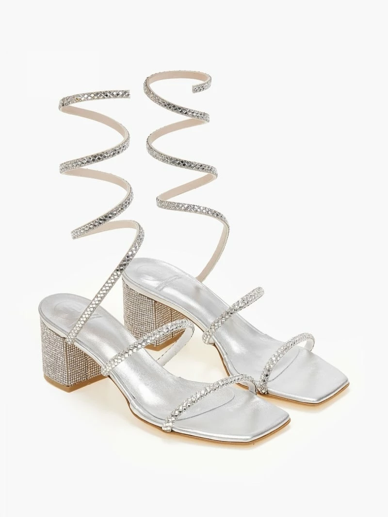 Πέδιλα TFP με κρύσταλλα - Ασημί - Image 2