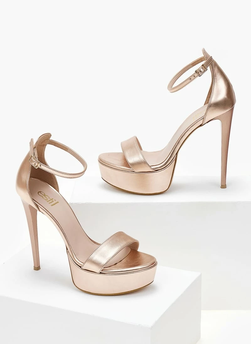 Estil Πέδιλα TFP με ψηλό τακούνι - Χαλκός - Image 3