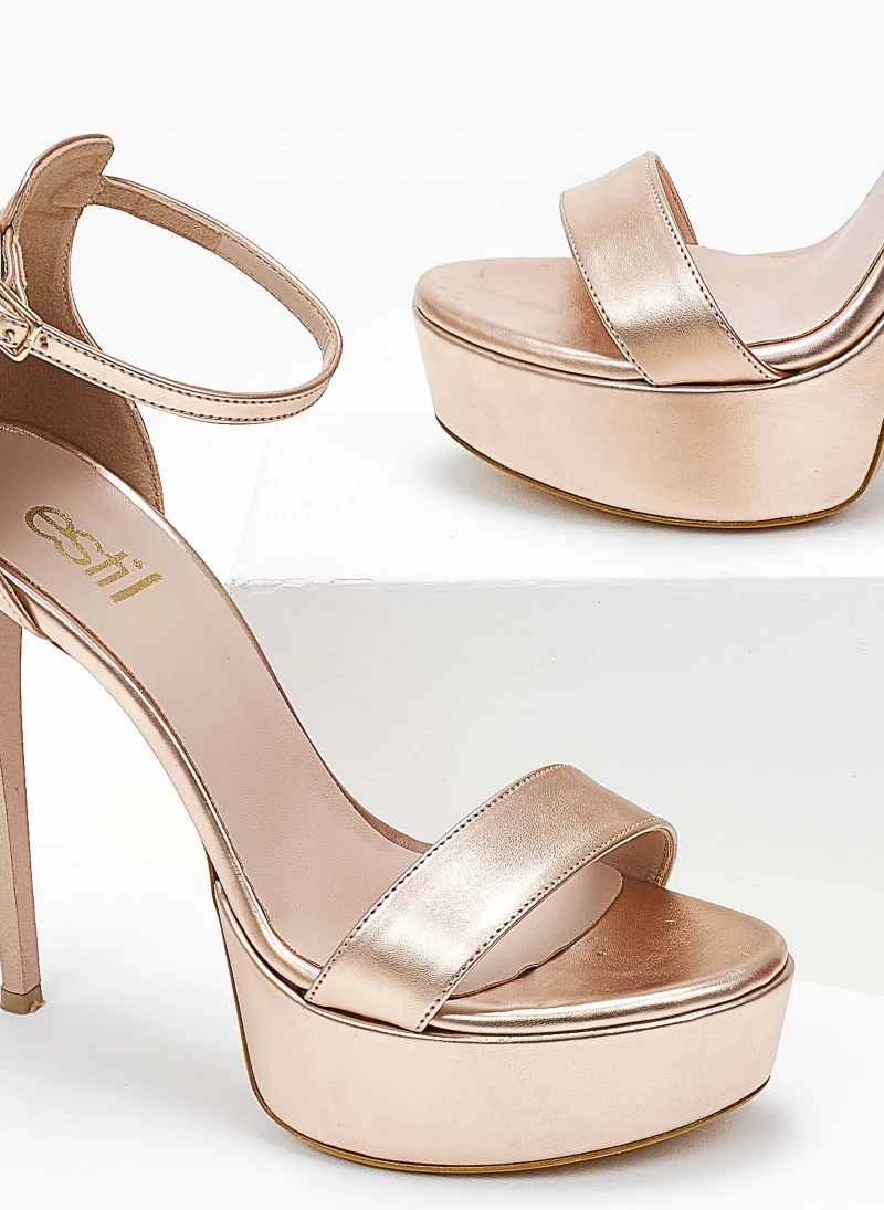 Estil Πέδιλα TFP με ψηλό τακούνι - Χαλκός - Image 5
