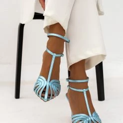 Πέδιλα TFP Retro μεταλλικά με ανοίγματα - Γαλάζιο