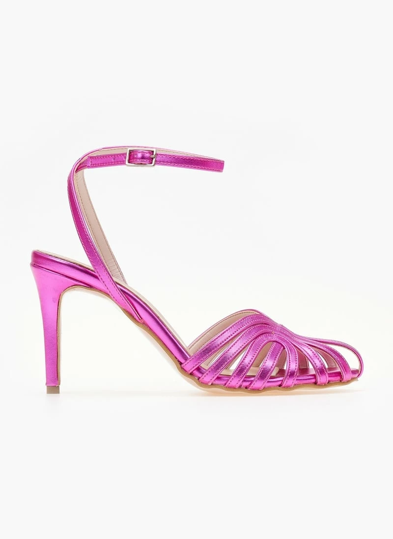 Ρετρό TFP πέδιλα σε μεταλλικές αποχρώσεις - Magenta