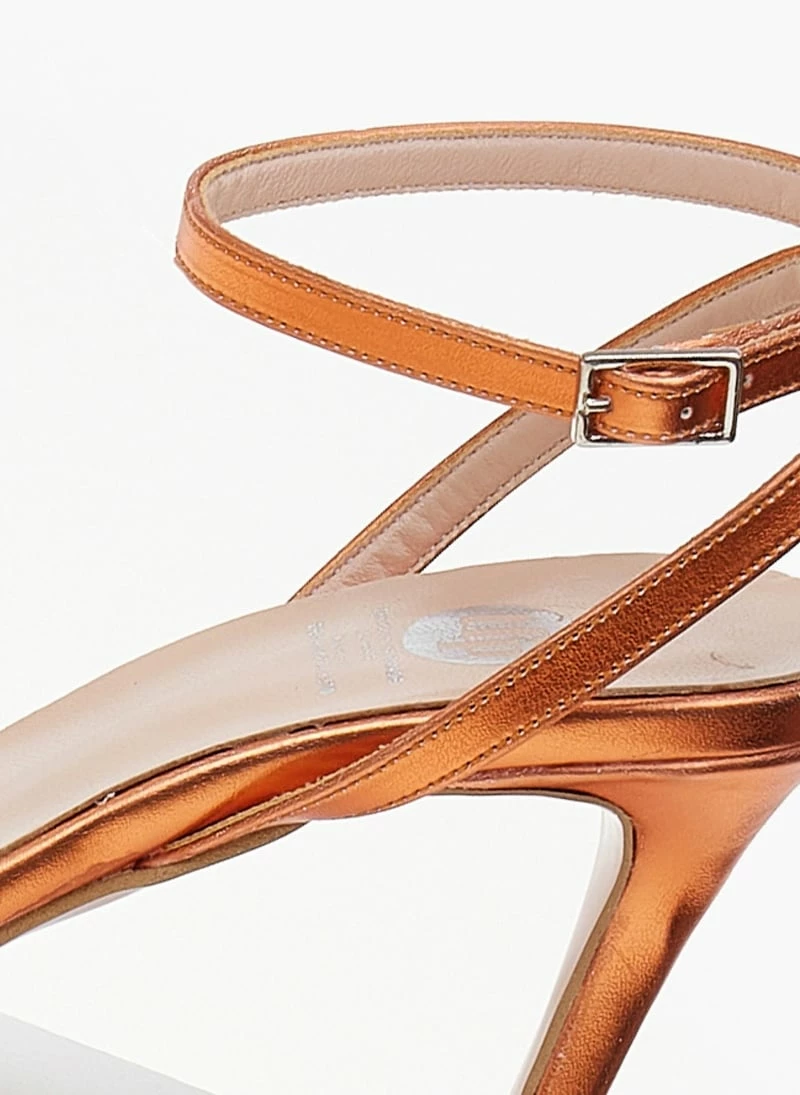 Ρετρό TFP πέδιλα σε μεταλλικές αποχρώσεις - Πορτοκαλί - Image 3