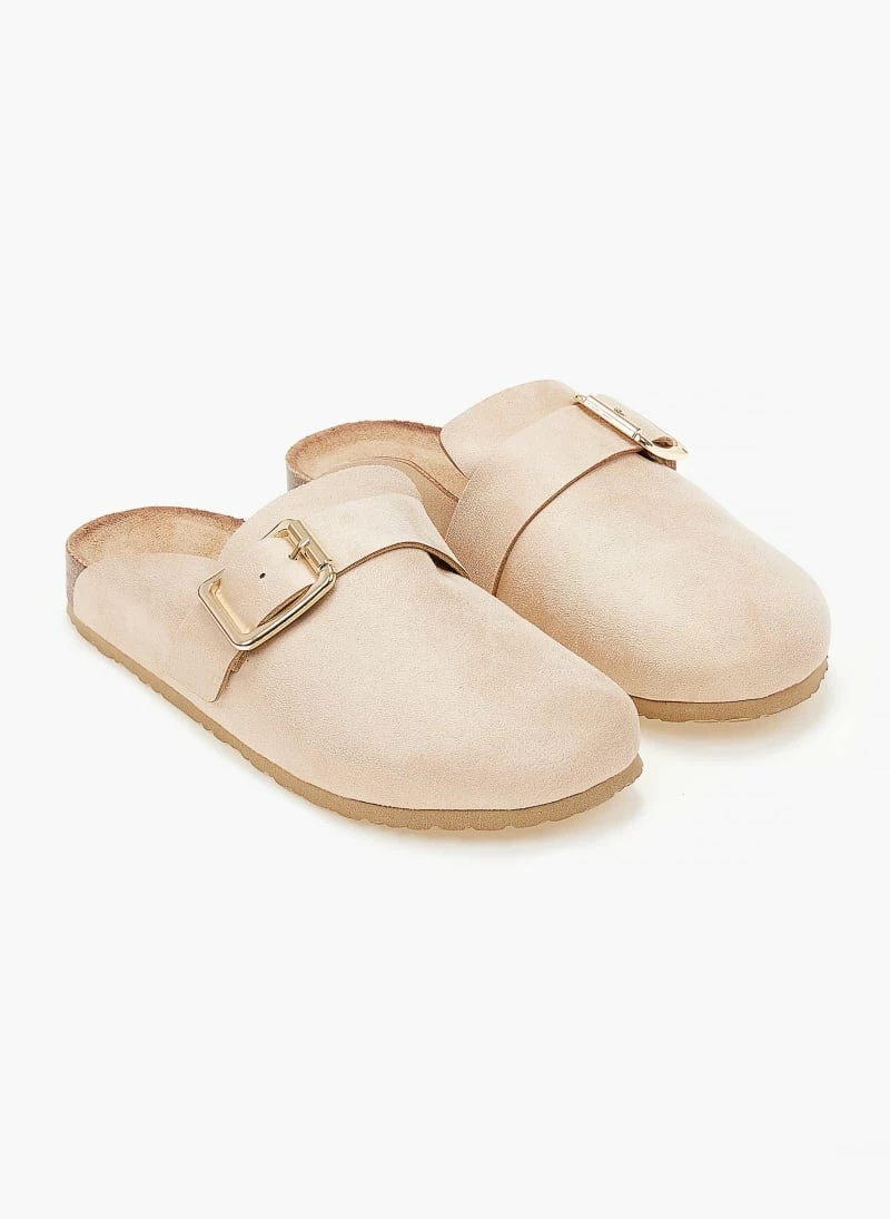 The Fashion Project Σαμπό Suede με μεταλλικό τοκά - Μπεζ - Image 5