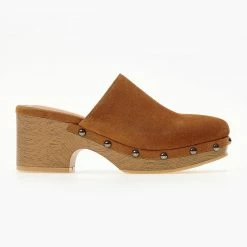 Σαμπό Suede με τρουκς CARMELA 68610 - Κάμελ