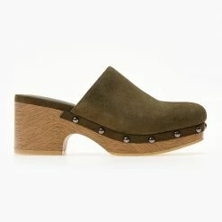 Σαμπό Suede με τρουκς CARMELA 68610 - Χακί