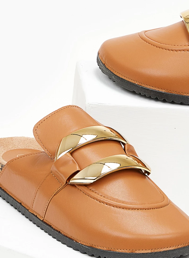 The Fashion Project Σαμπώ με μεγάλο διακοσμητικό - Κάμελ - Image 3