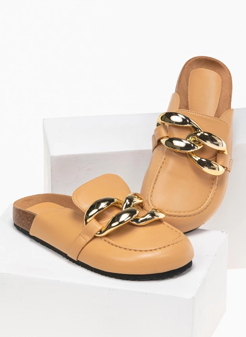 The Fashion Project Σαμπώ με Oversized μεταλλικούς κρίκους - Κάμελ - Image 2