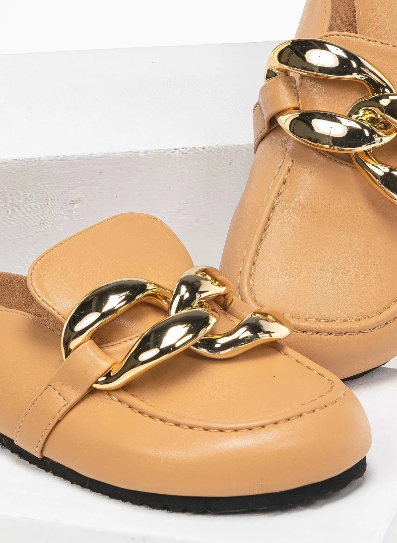 The Fashion Project Σαμπώ με Oversized μεταλλικούς κρίκους - Κάμελ - Image 3