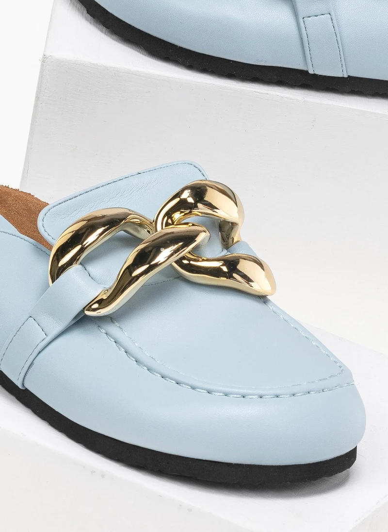 The Fashion Project Σαμπώ με Oversized μεταλλικούς κρίκους - Γαλάζιο