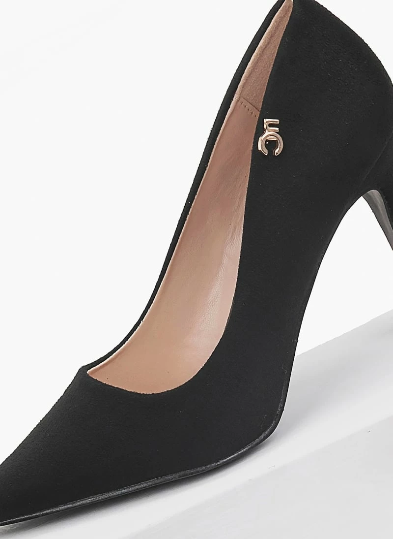 The Fashion Project Γόβες Suede μυτερές - Μαύρο - Image 5