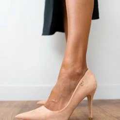 The Fashion Project Γόβες Suede μυτερές - Nude