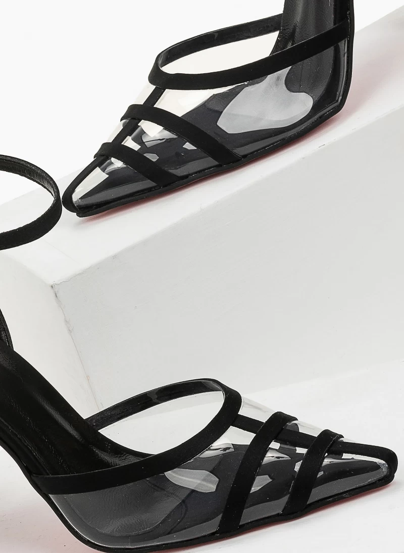 Estil Γόβες μυτερές με διαφάνεια Tfp - Μαύρο - Image 6