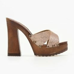 The Fashion Project Τσόκαρα σε μεταλλικά χρώματα - Χαλκός